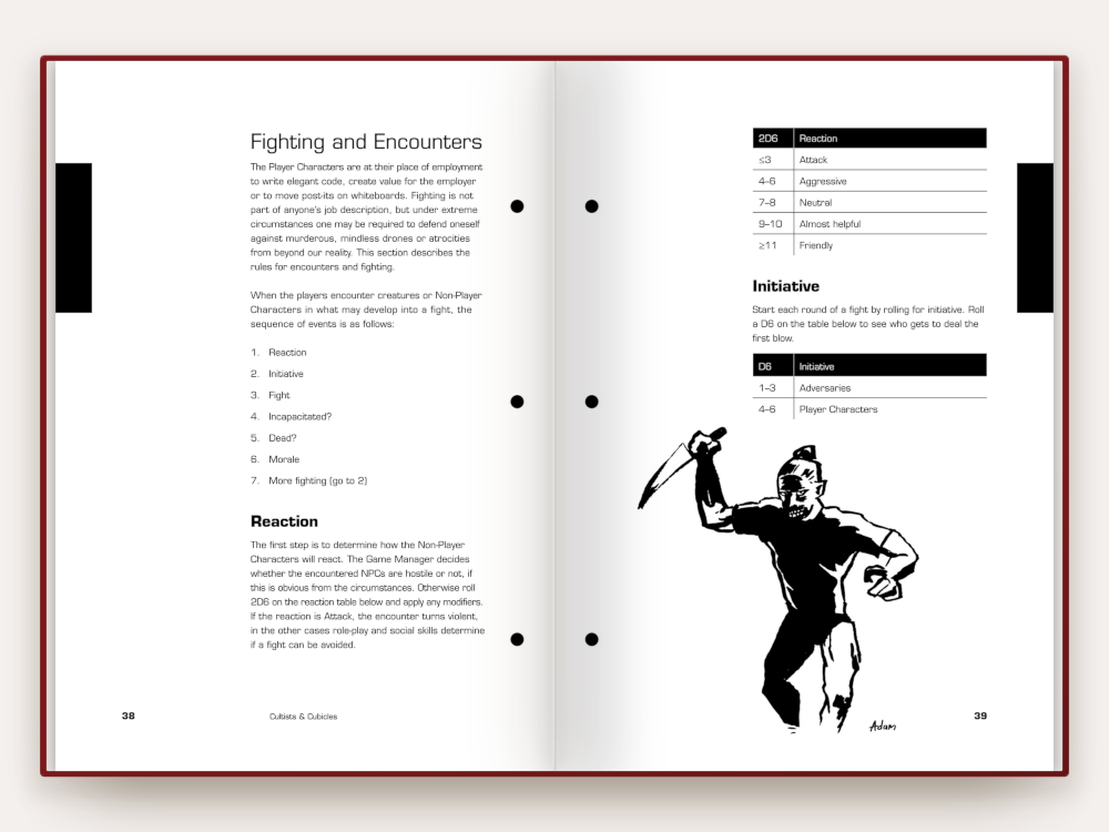 A spread from the book