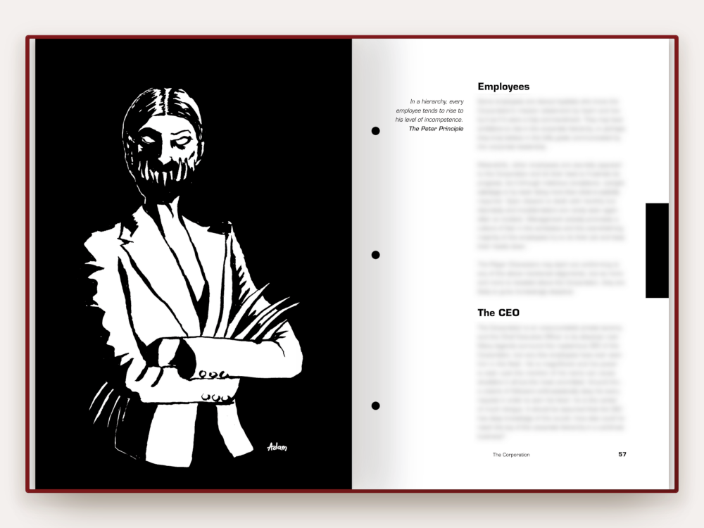 A spread from the book